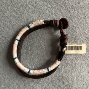 Abercrombie & Fitch Pink and Blue Bracelet - Unisex